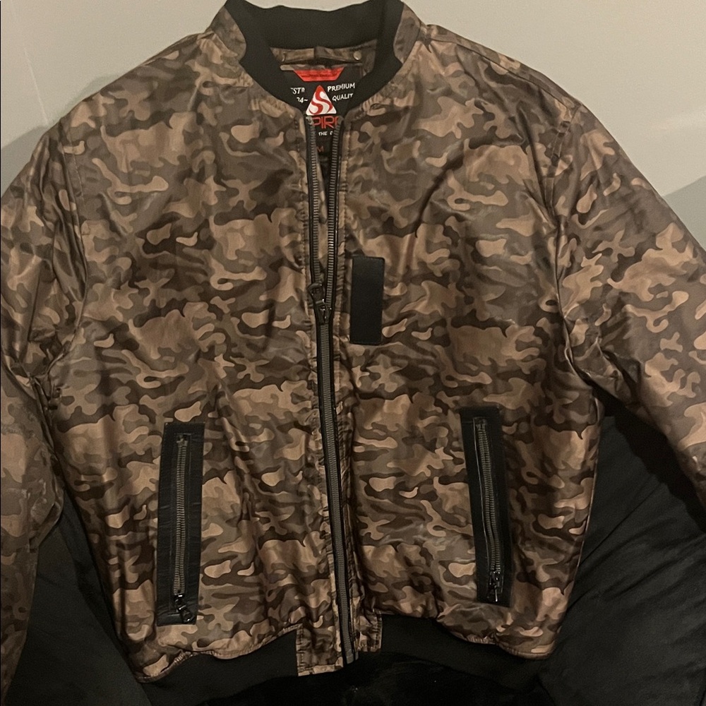 Camouflage Bomber Jacket